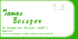 tamas beiszer business card
